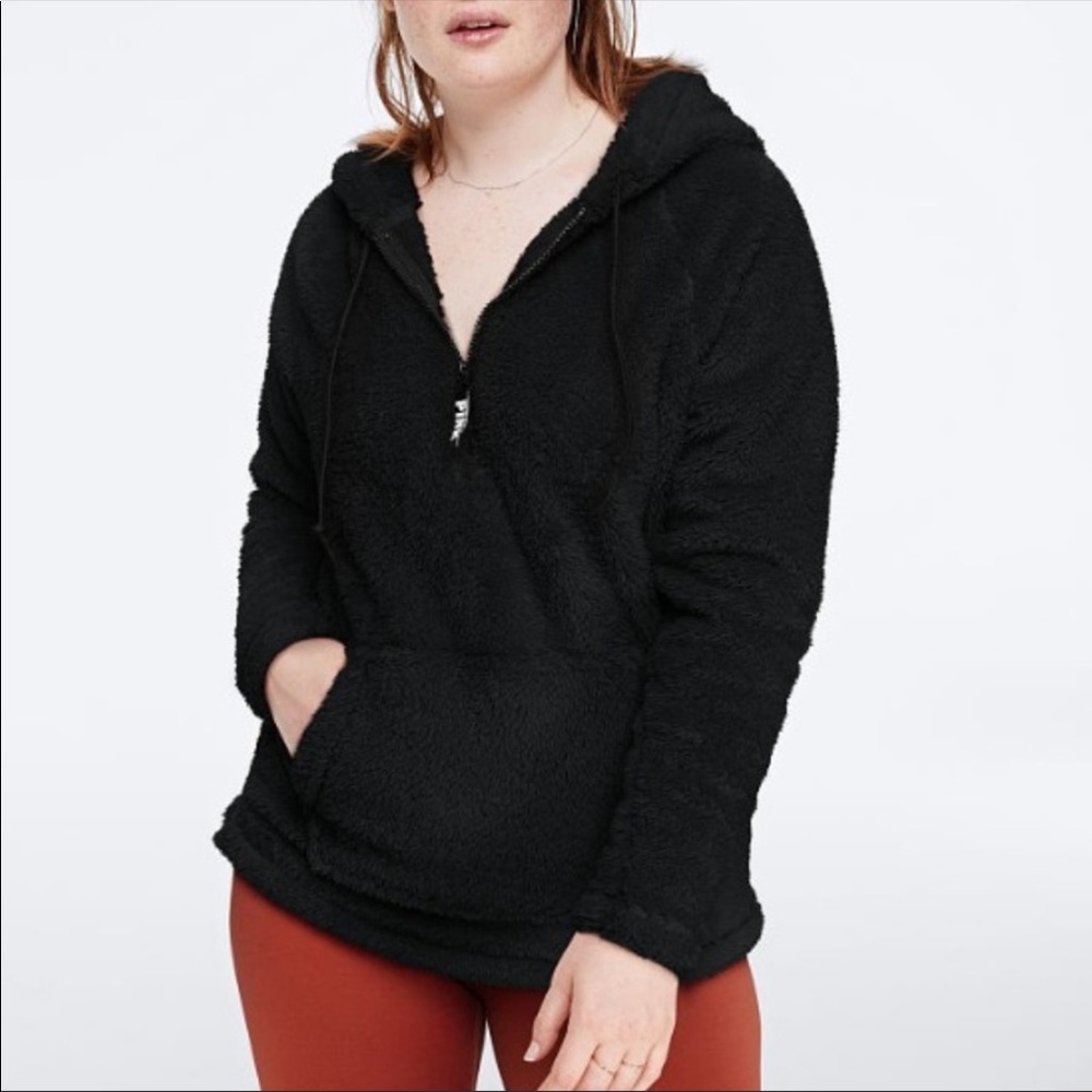 Victoria’s Secret PINK Teddy Half-Zip Pullover